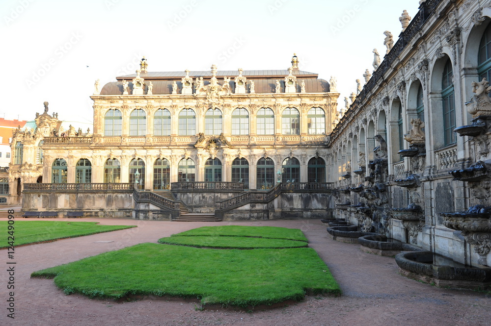 Zwinger museum and palace in Baroque Dresden, Germany