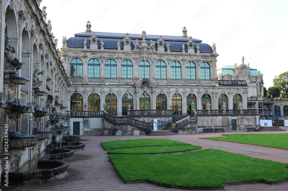 Zwinger museum and palace in Baroque Dresden, Germany
