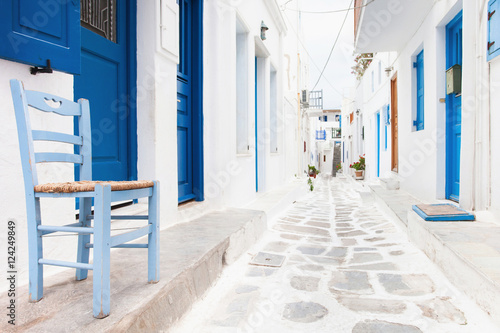 Street in Mykonos town, Mykonos island, Cyclades, Greece © kite_rin