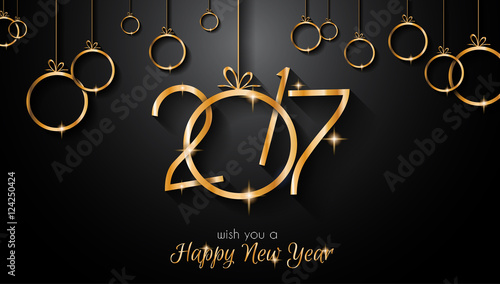 2017 Happy New Year Background for your Seasonal Flyers
