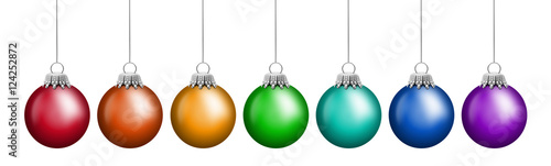 Bunt Christbaumkugeln