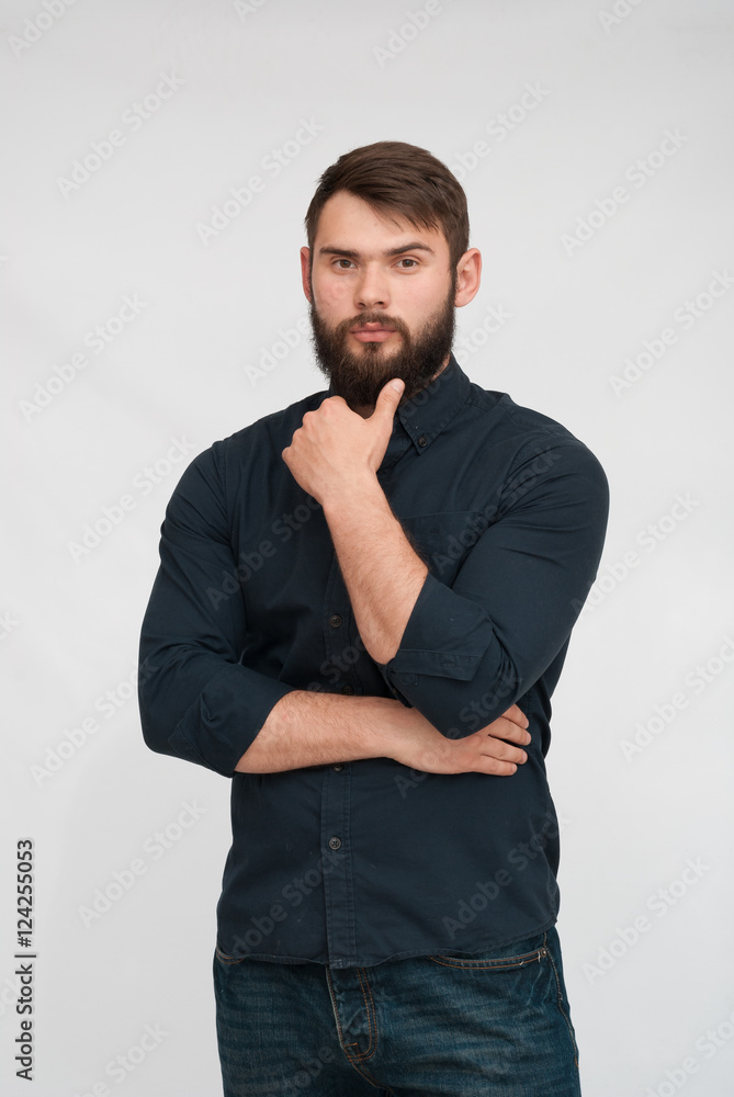 Portrait of handsome man with beard Portrait of handsome man with beard