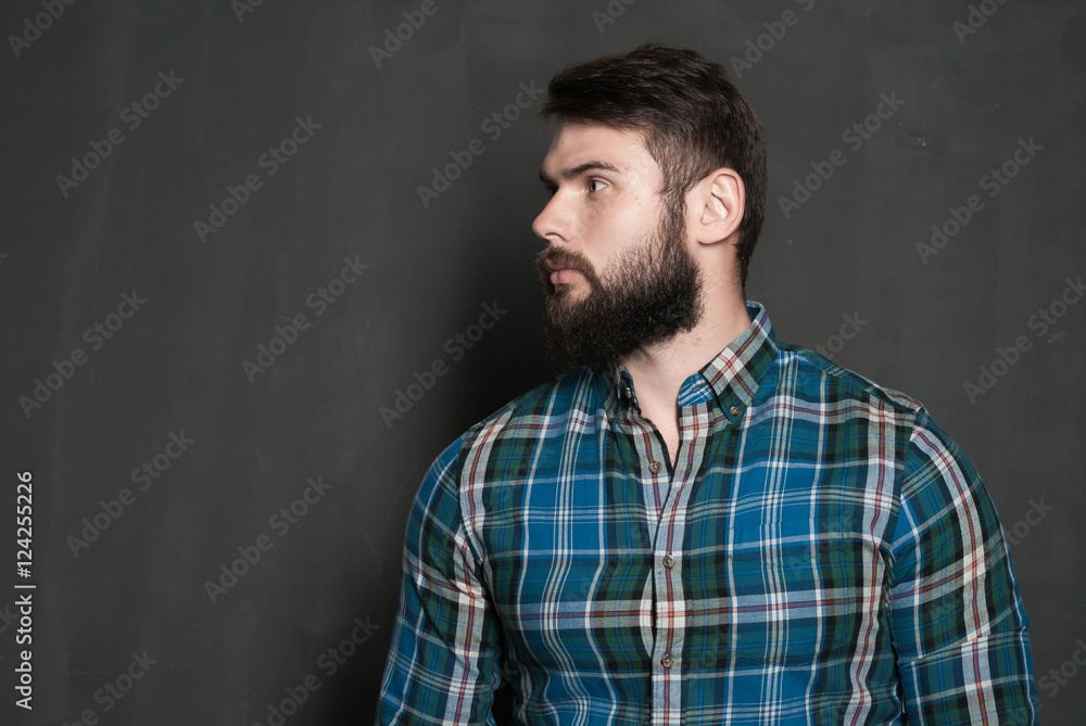 Portrait of handsome man with beard Portrait of handsome man with beard
