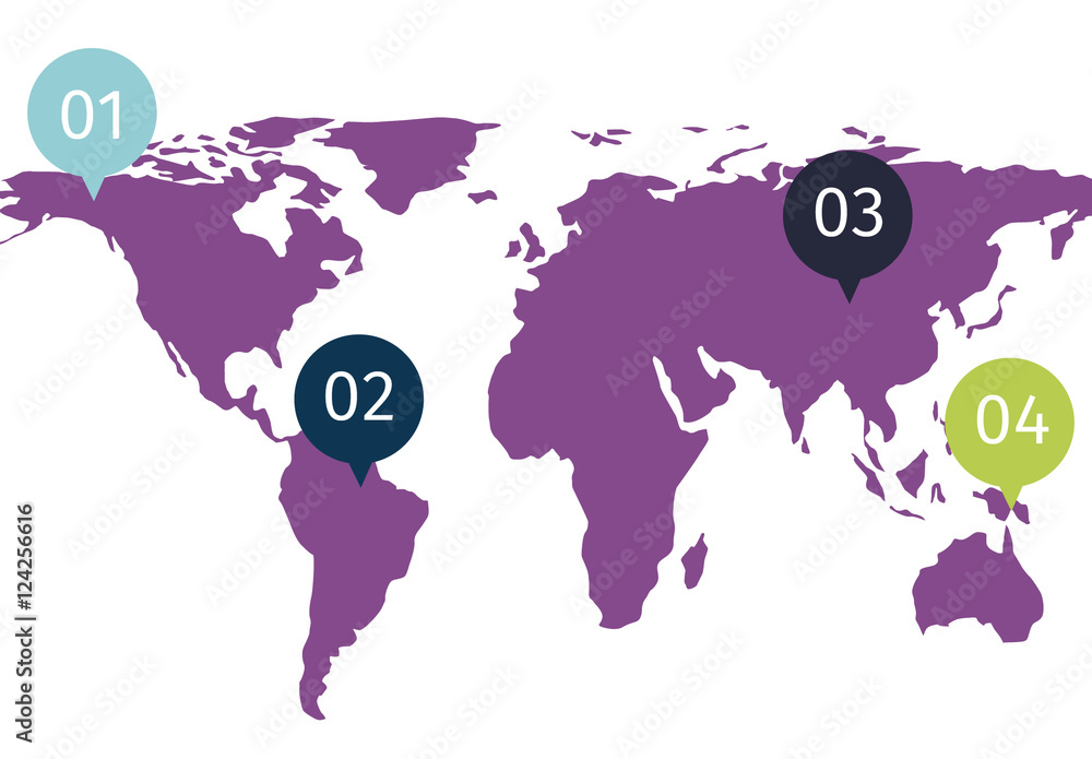 Global Real Estate Data Infographic with Pie Charts and Talk Bubble