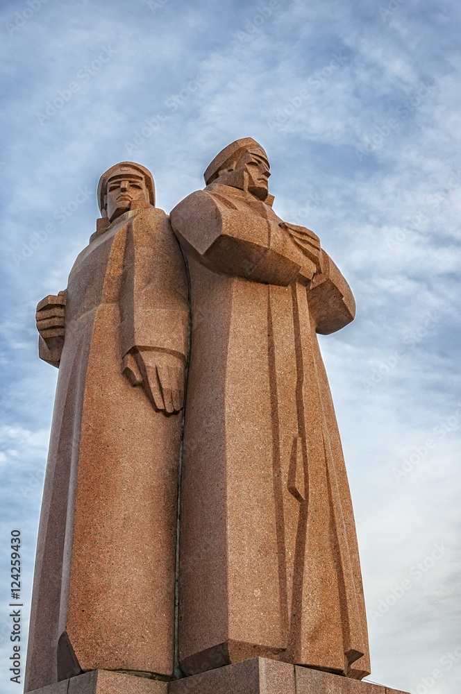 Fototapeta premium Riga Red Riflemen Statue