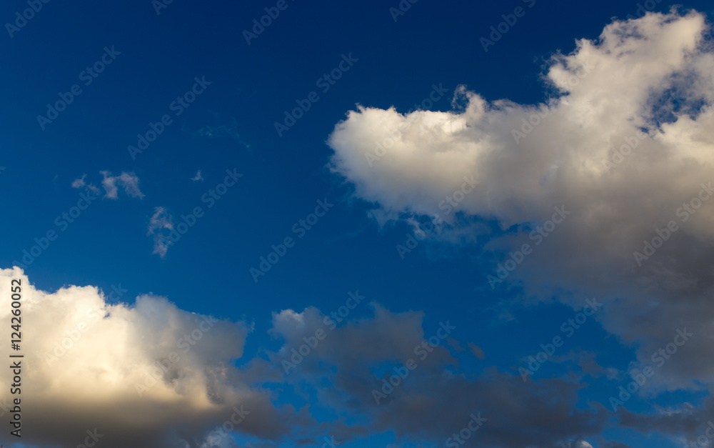clouds in the blue sky as background clouds in the blue sky as background