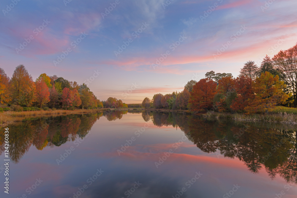 Autumn colours and sunset colours Autumn colours and sunset colours