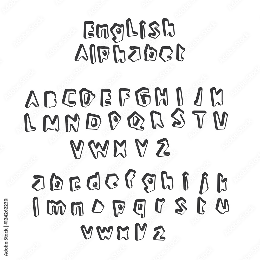 english alphabet vector english alphabet vector