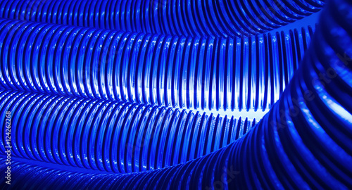 Blue hosepipe texture