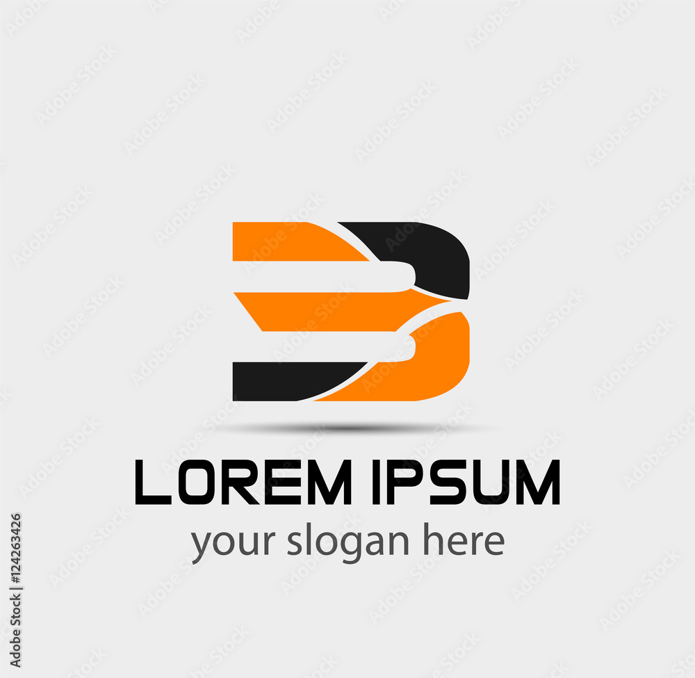 Number logo design. Logo 3 vector template
Number logo design. Logo 3 vector template