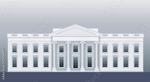 White classic house