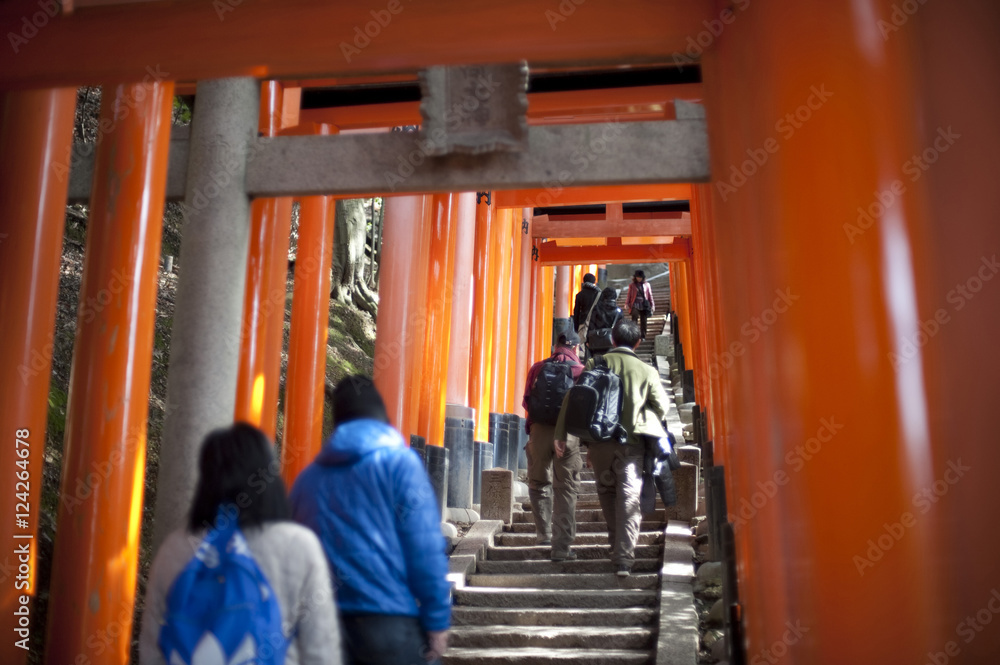 Fototapeta premium Inariyama hill steps
