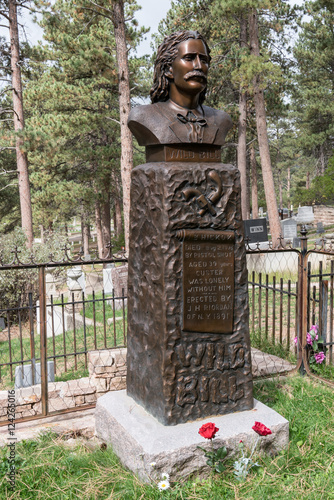 Grave of Wild Bill Hickok in Deadwood South Dakota photo