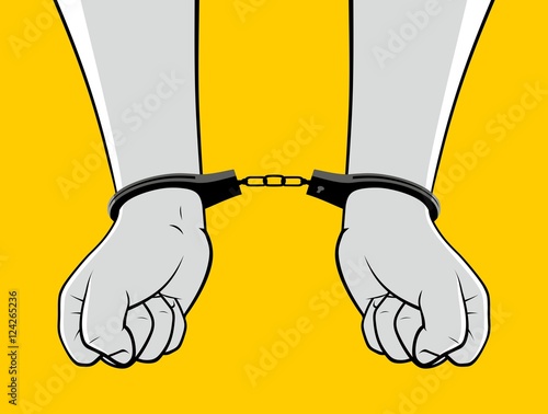 Handcuffed hands
