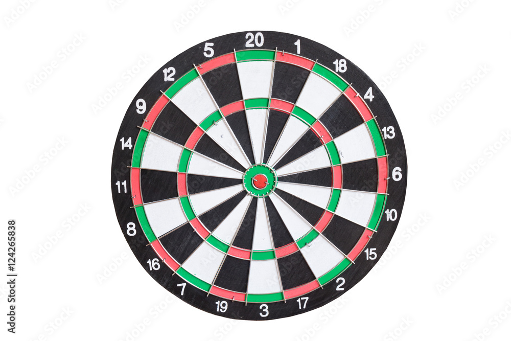 Dartboard on isolate white background. Dartboard on isolate white background.
