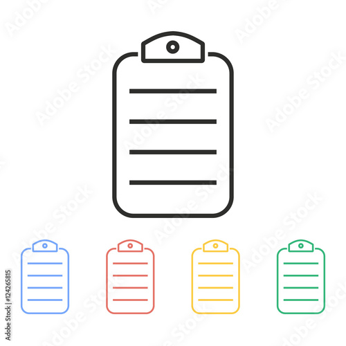 Clipboard - vector icon.