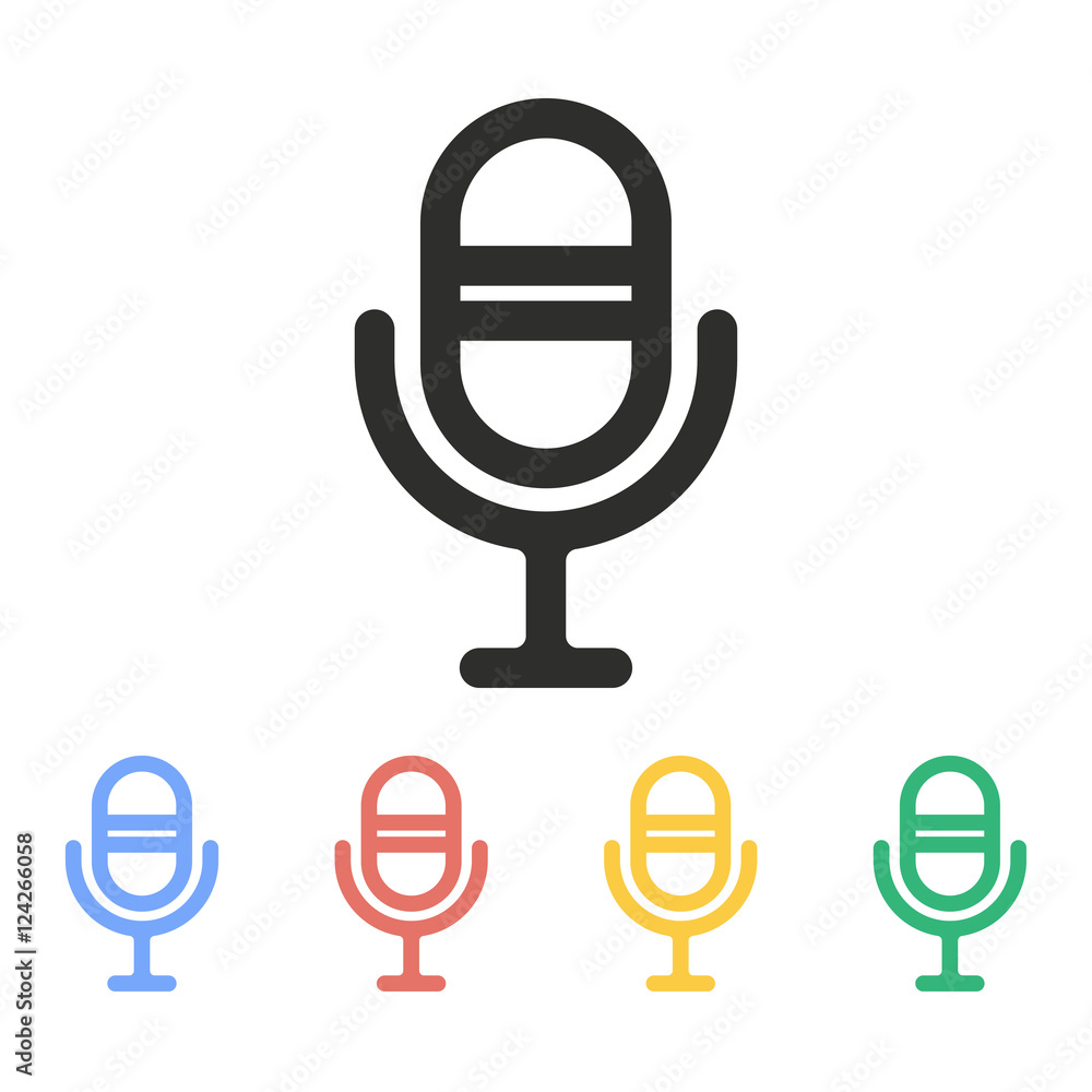 Microphone - vector icon. Microphone - vector icon.