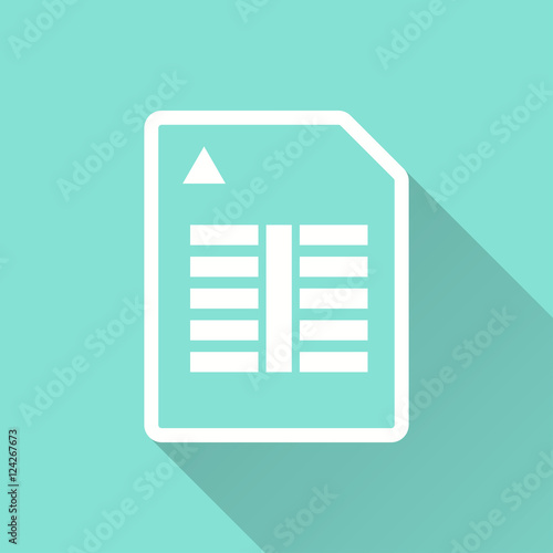 Memory card - vector icon.