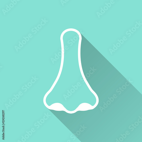 Nose - vector icon.