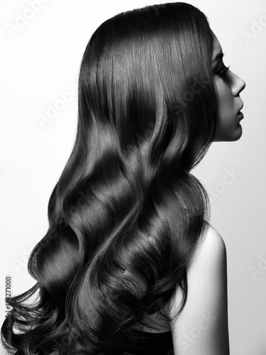 Beautiful Woman with Long Healthy Hair