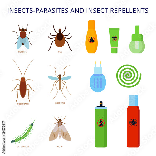 Insects-parasites and insect repellents