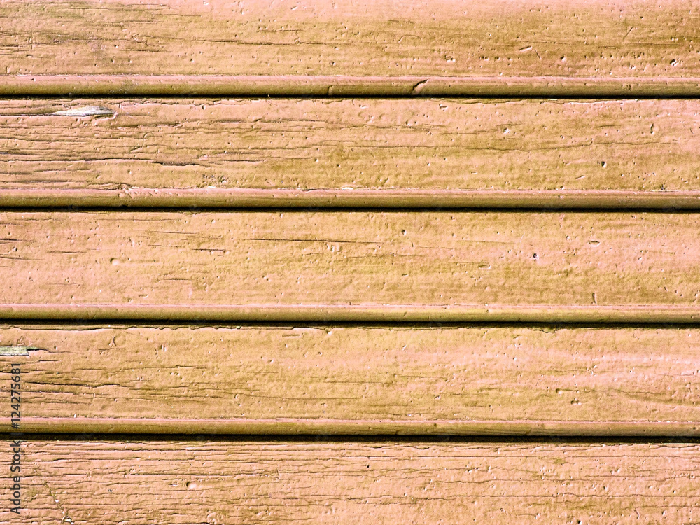 Obraz premium weathered orange fir planks on wall, texture for your architectu