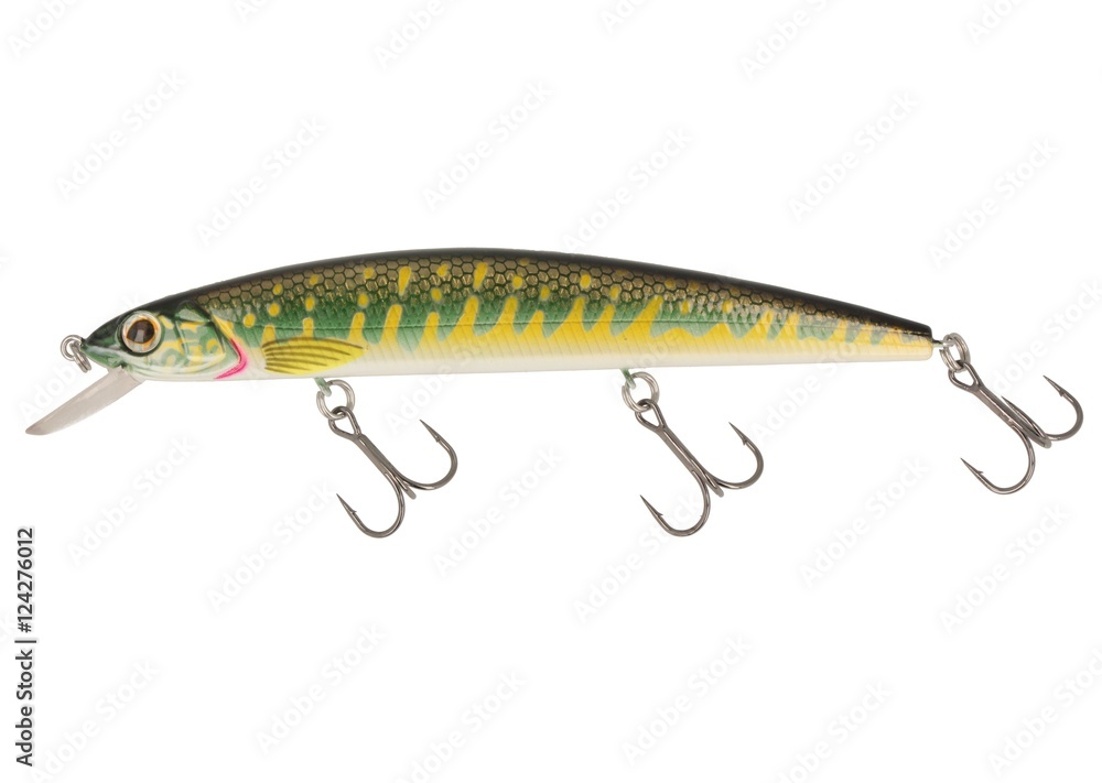 Fishing Lure Wobbler Isolated on White Background Fishing Lure Wobbler Isolated on White Background