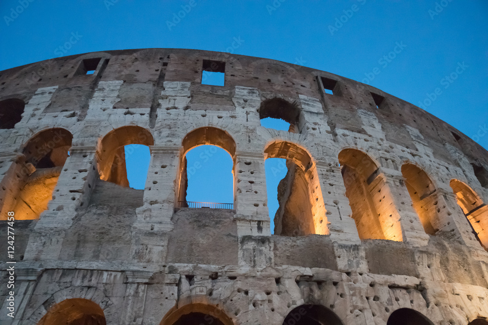 Colosseum at night in Rome, Italy
