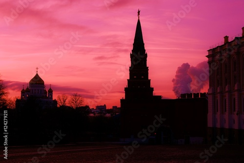 Moscow Kremlin. Color photo.