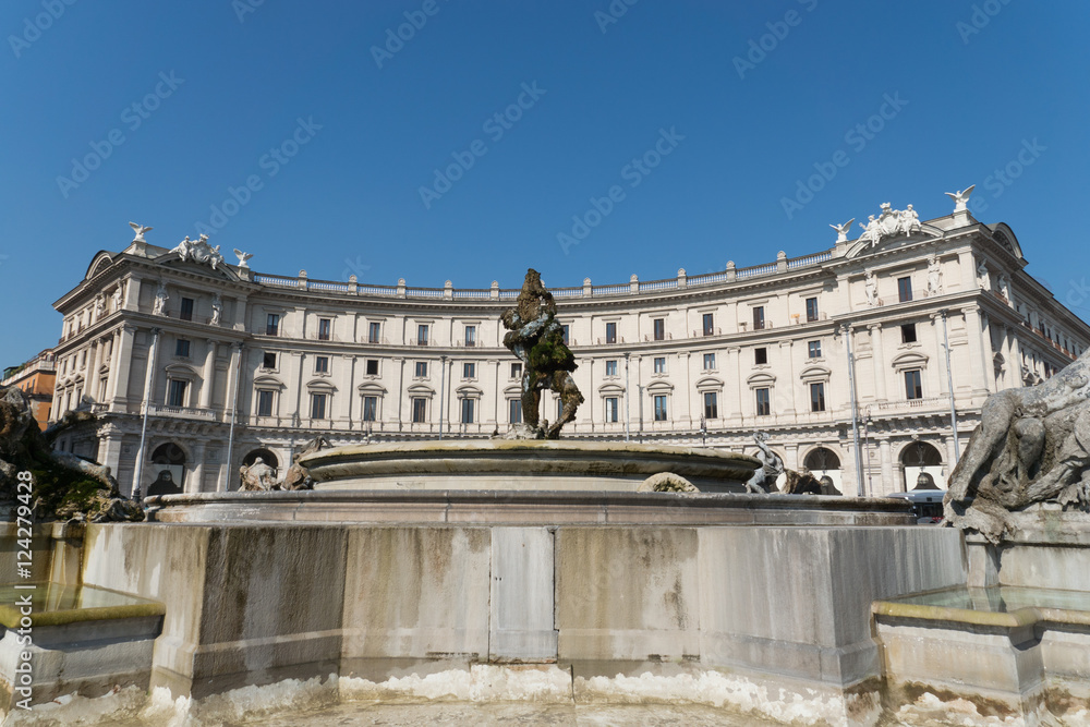 Piazza della Repubblica and Fountain of the Naiads,
