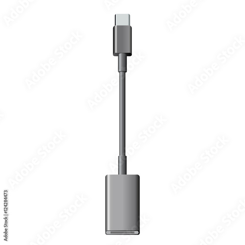 USB type-C cable to USB adapter