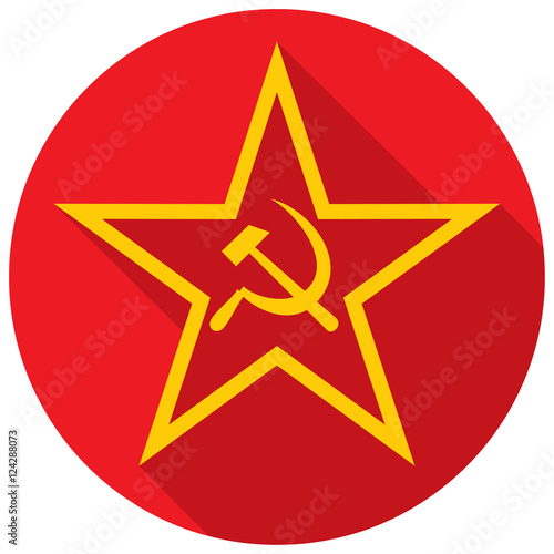 USSR - soviet star flat icon vector