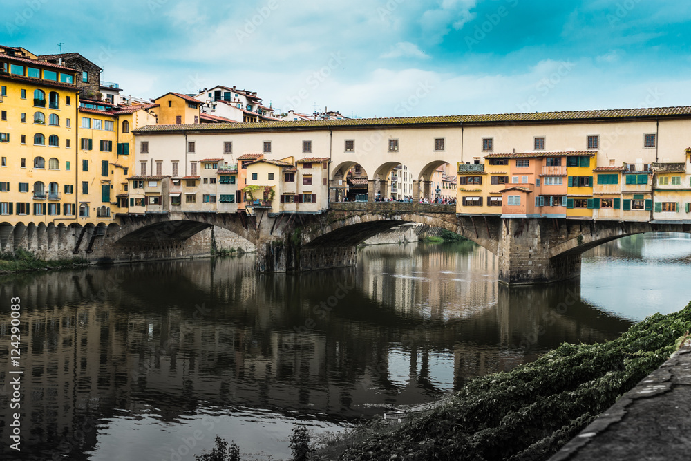 Ponte Vecchio over Arno river in Florence, Italy
