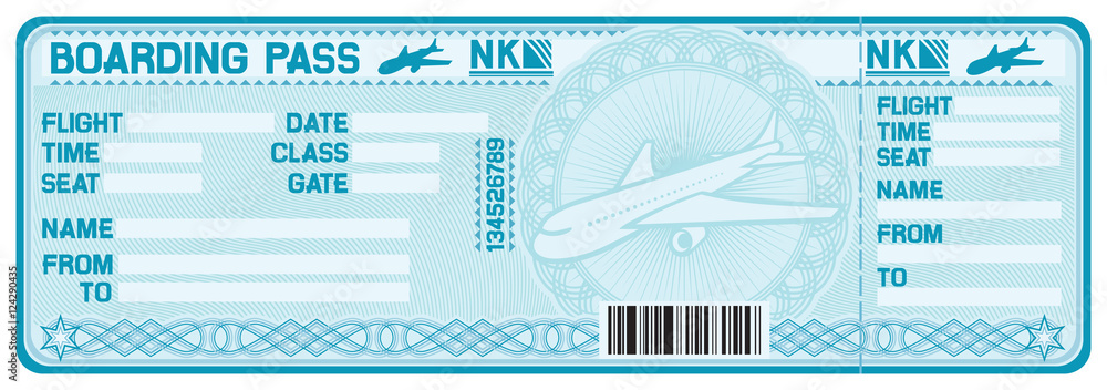 airline boarding pass tickets - obrazy, fototapety, plakaty 