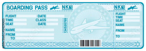 airline boarding pass tickets