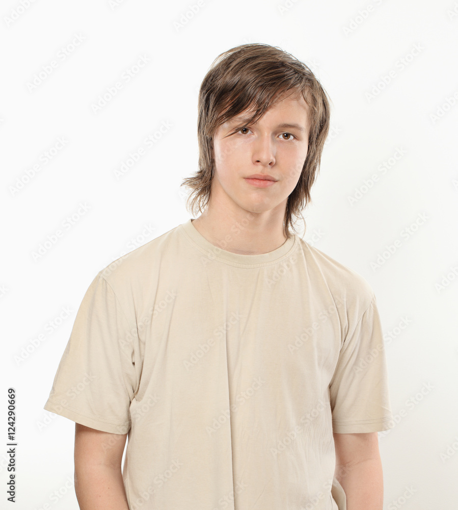 Teenager smiling portrait. Teenager smiling portrait.