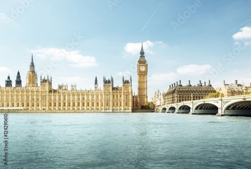 Big Ben and Houses of Parliament  London  UK