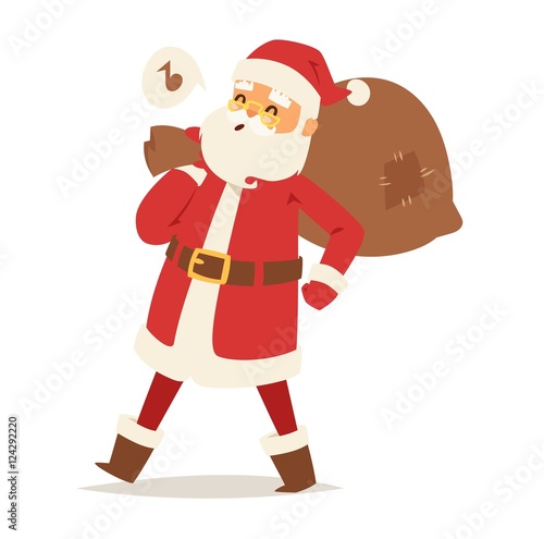 Christmas santa claus vector illustration.