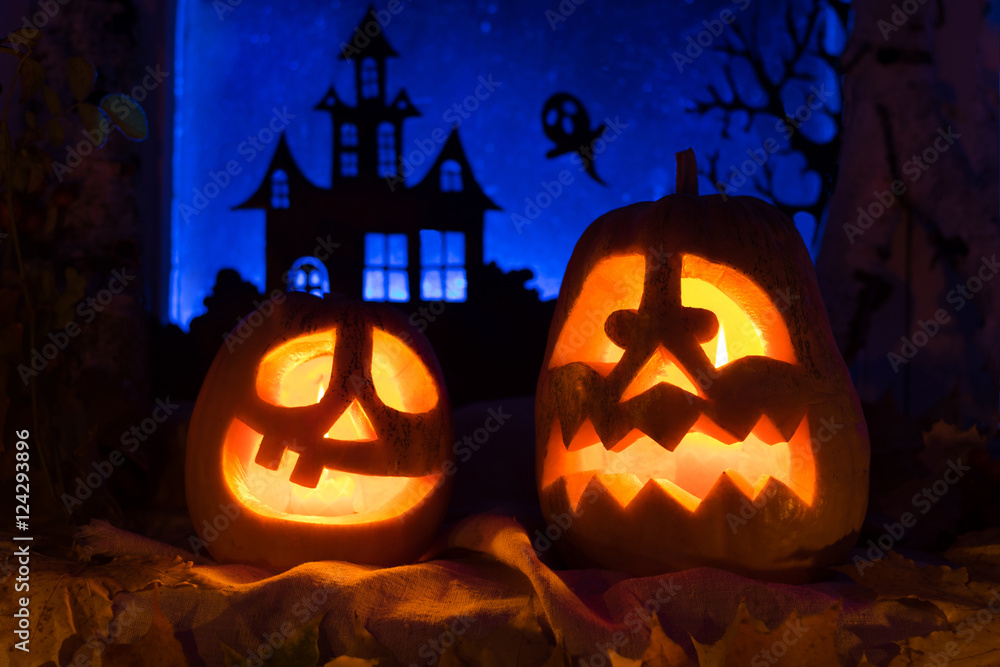 Pumpkins for Halloween. All Saints' Day. Pumpkins for Halloween. All Saints' Day.