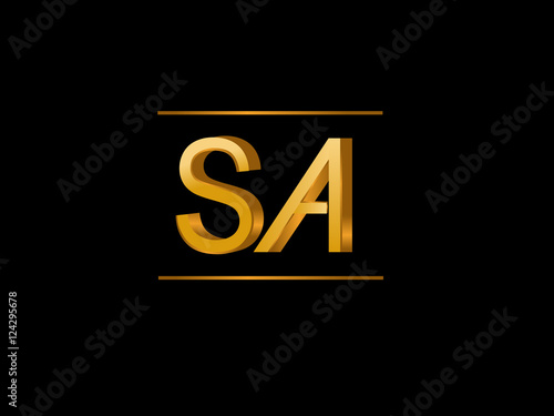 SA Initial Logo for your startup venture
