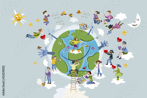 Children Take care of Planet Earth