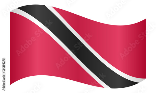 Free Download Trinidad and Tobago flag waving, white background - GFXLoad