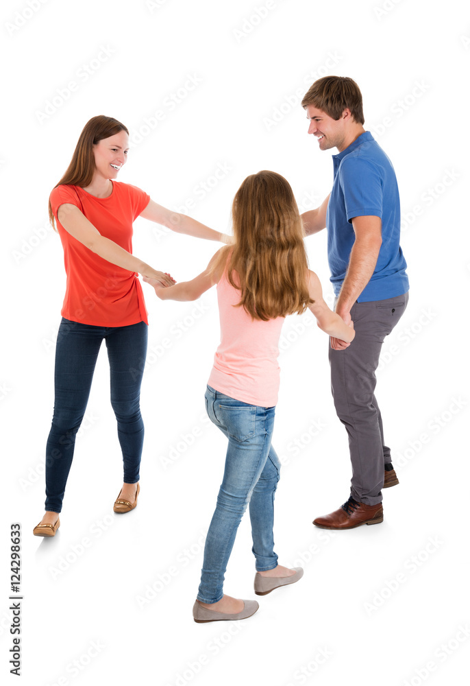 Happy Parent Playing With Their Daughter Happy Parent Playing With Their Daughter