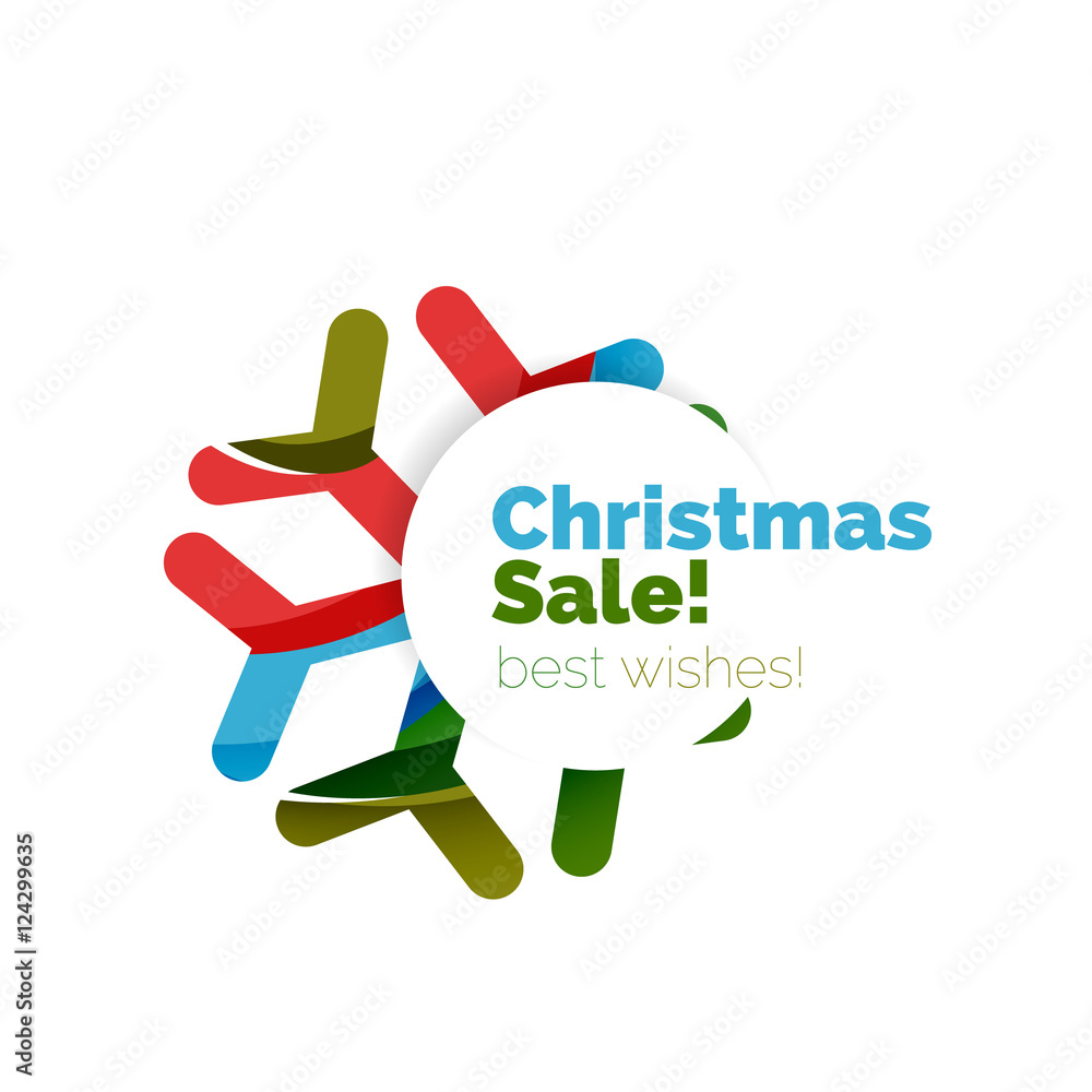 Christmas geometric abstract sale promo banner Christmas geometric abstract sale promo banner
