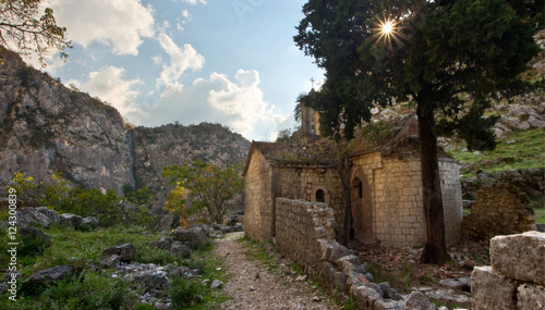 Ancient church ruin in Montenegro