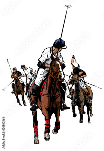 Polo Sport Player on horseback