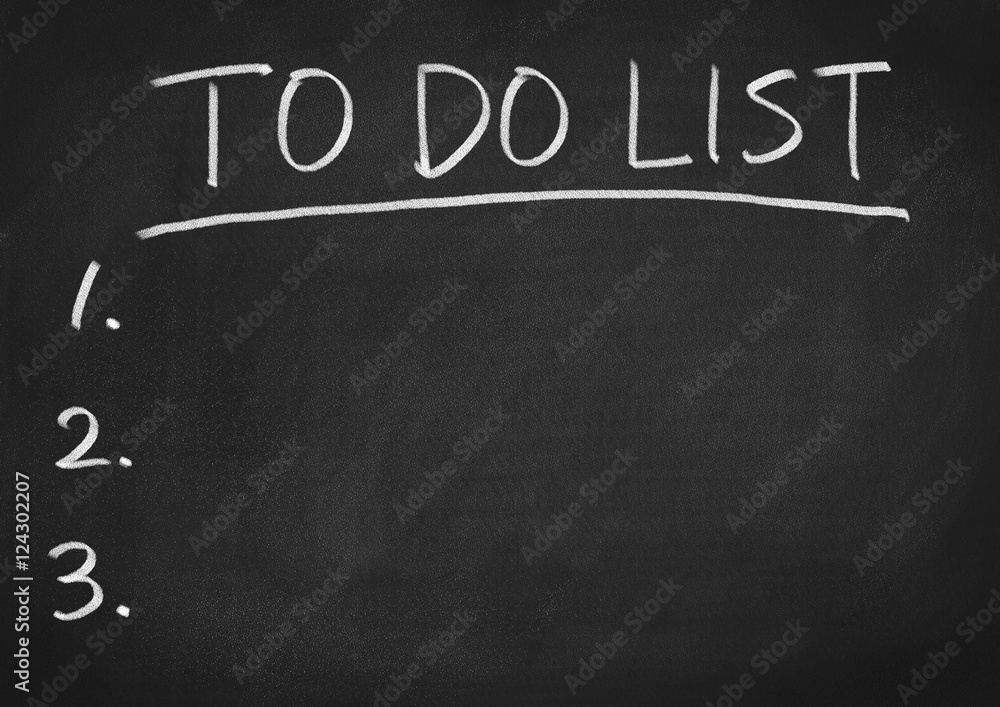 Fototapeta premium to do list