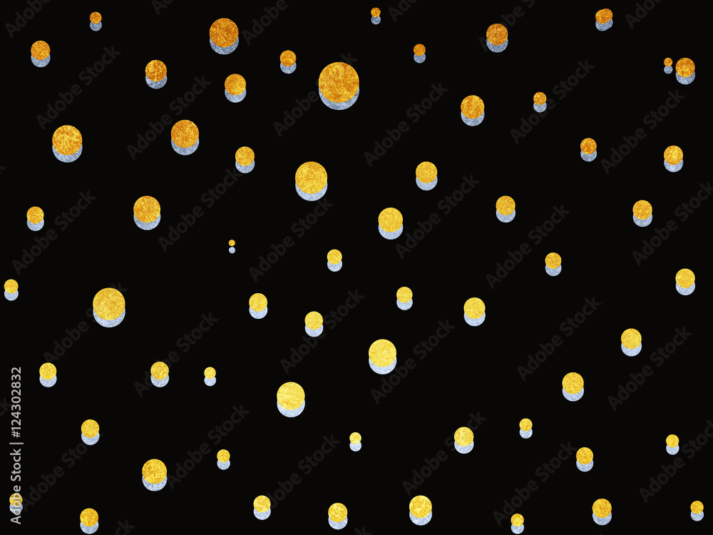 金の丸模様の背景素材 ドット Stock Illustration Adobe Stock