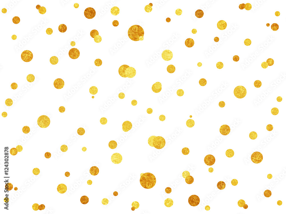 金の丸模様の背景素材 ドット Stock Illustration Adobe Stock