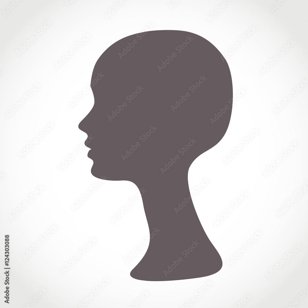 Mannequin Female Head. Basis for Wig